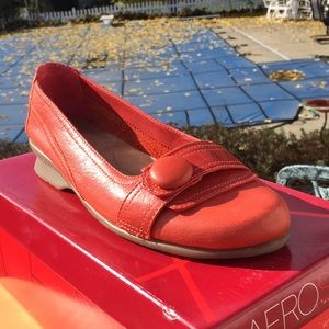 Leather Flats Style Raspberry